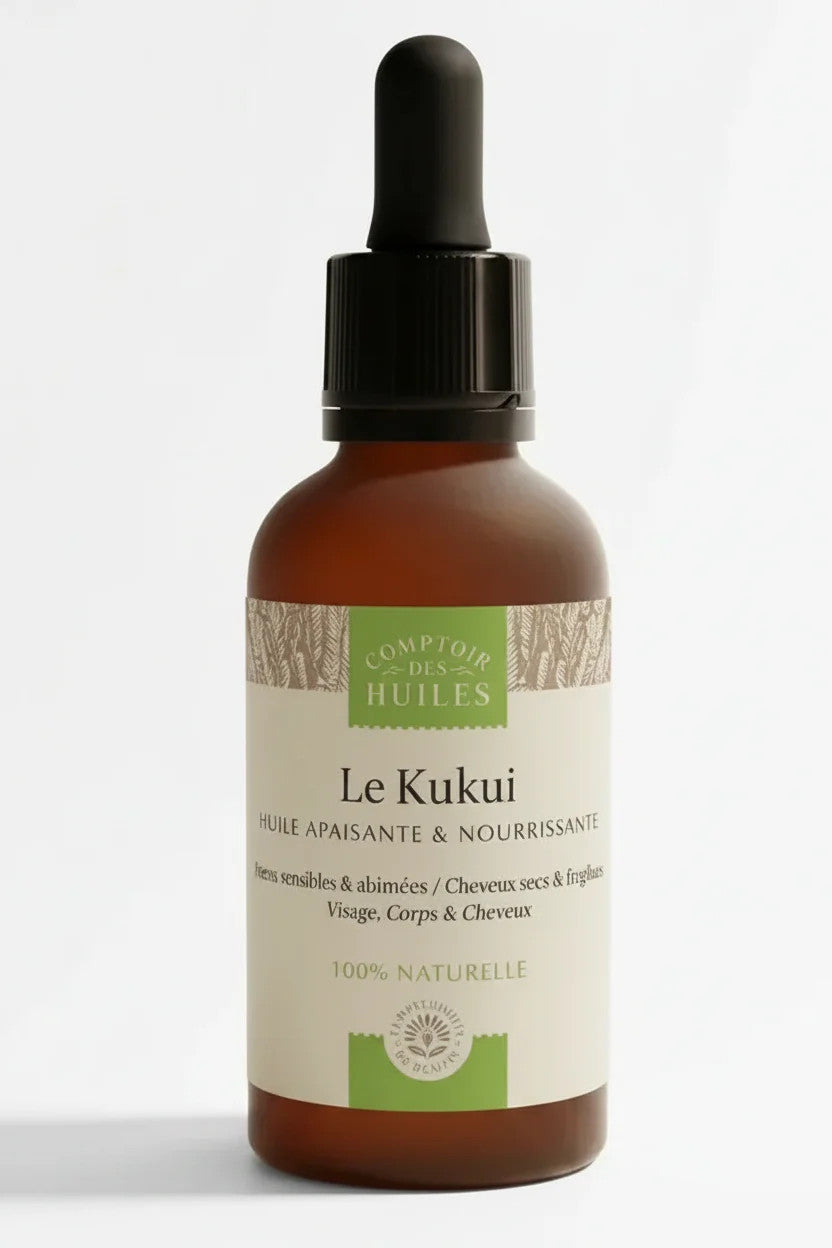 Huile de Kukui - Visage, Corps et Cheveux