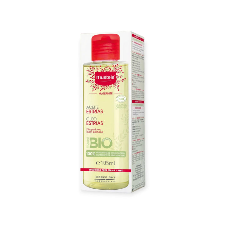 Mustela Maternité Huile Vergetures BIO – Soin Anti-Vergetures 100% Naturel –