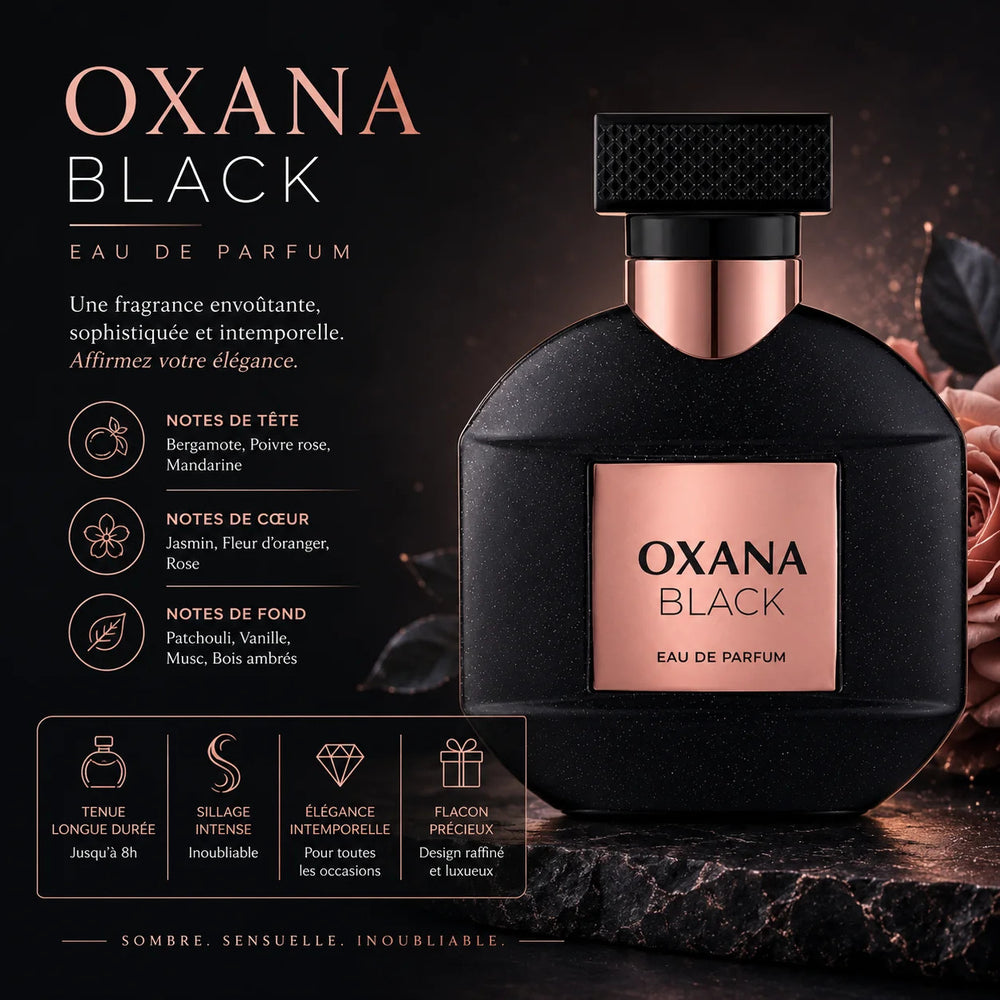 Oxana Black Eau de Parfum – Parfum Élégant Longue Tenue