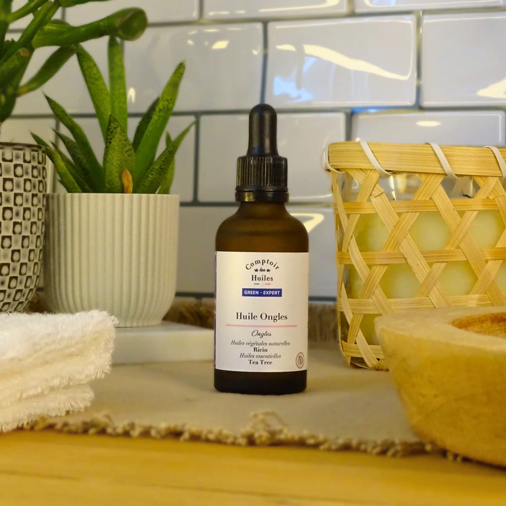 Huile Fortifiante Bio – Soin des Ongles | À l’Huile de Ricin & Tea Tree
