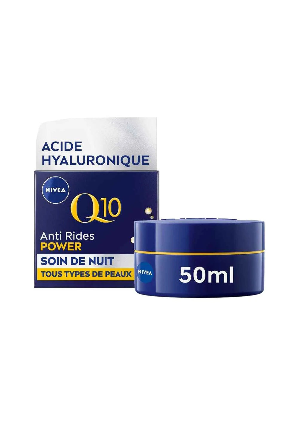 Nivea Q10 Power – Crème de Nuit Raffermissante Anti-Rides (50 ml)