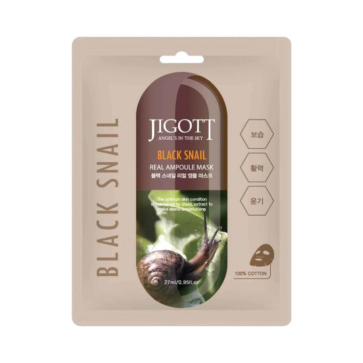 Jigott - Black Snail Real Ampoule Mask (27 ml)