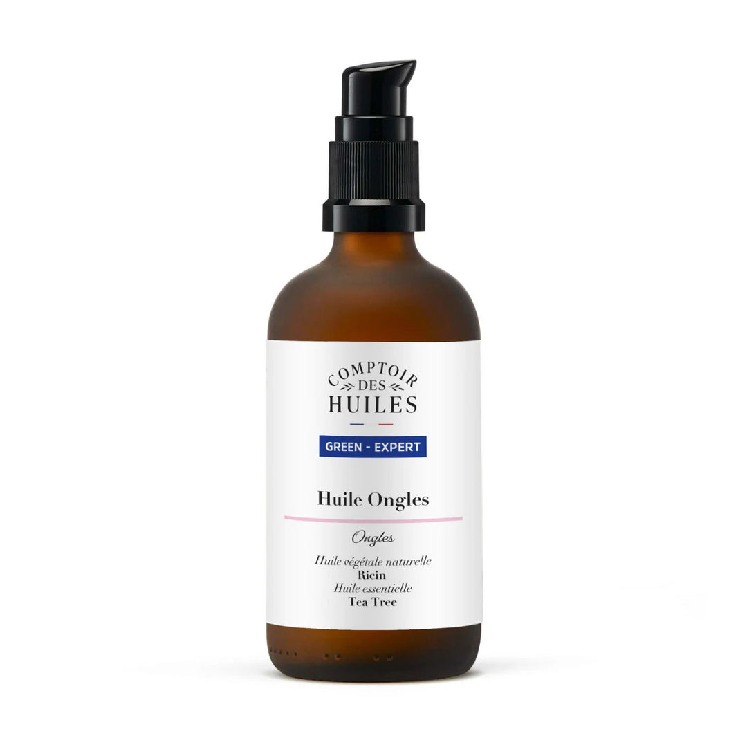Huile Fortifiante Bio – Soin des Ongles | À l’Huile de Ricin &amp; Tea Tree