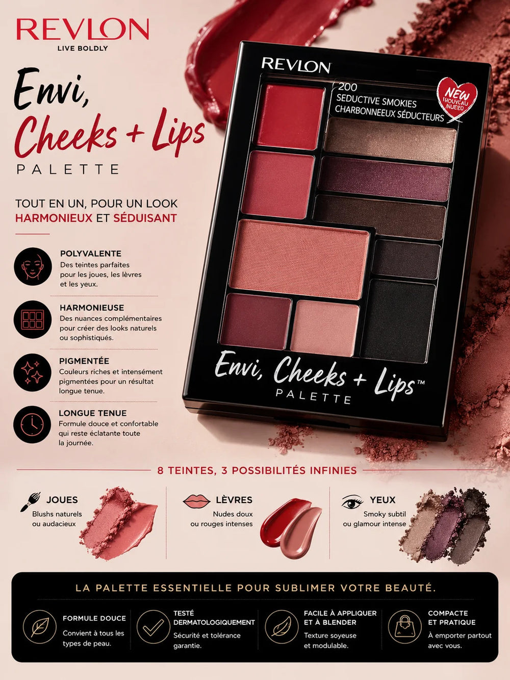 Coffret maquillage Revlon – Palette 200 Smokies séduisants