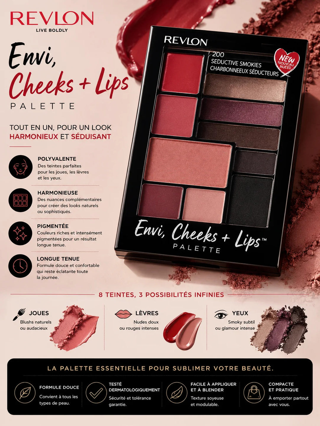 Coffret maquillage Revlon – Palette 200 Smokies séduisants