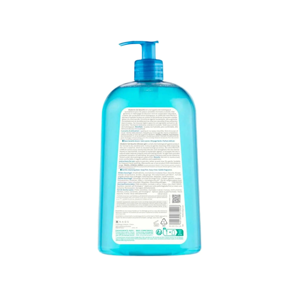 Bioderma Atoderm Gel Douche  Gel Lavant Doux Hydratant Peaux Normales à Sèches1L