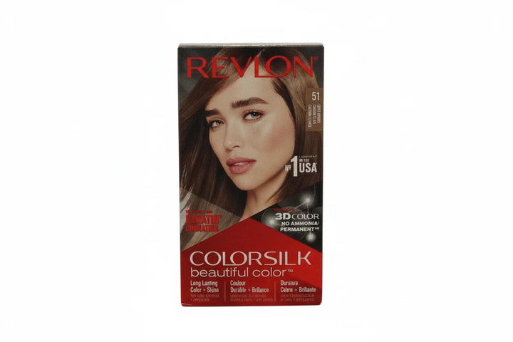 Revlon ColorSilk Beautiful Color 51 Châtain Clair – Coloration Permanente