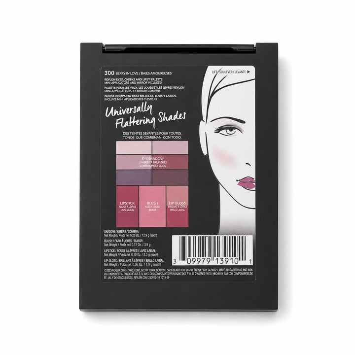Palette Revlon New Eyes Cheeks Lips 300 Berry in Love