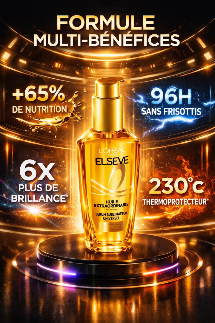 L’Oréal Paris Elseve Huile Extraordinaire – Soin Sublimateur Multi-Usage pour