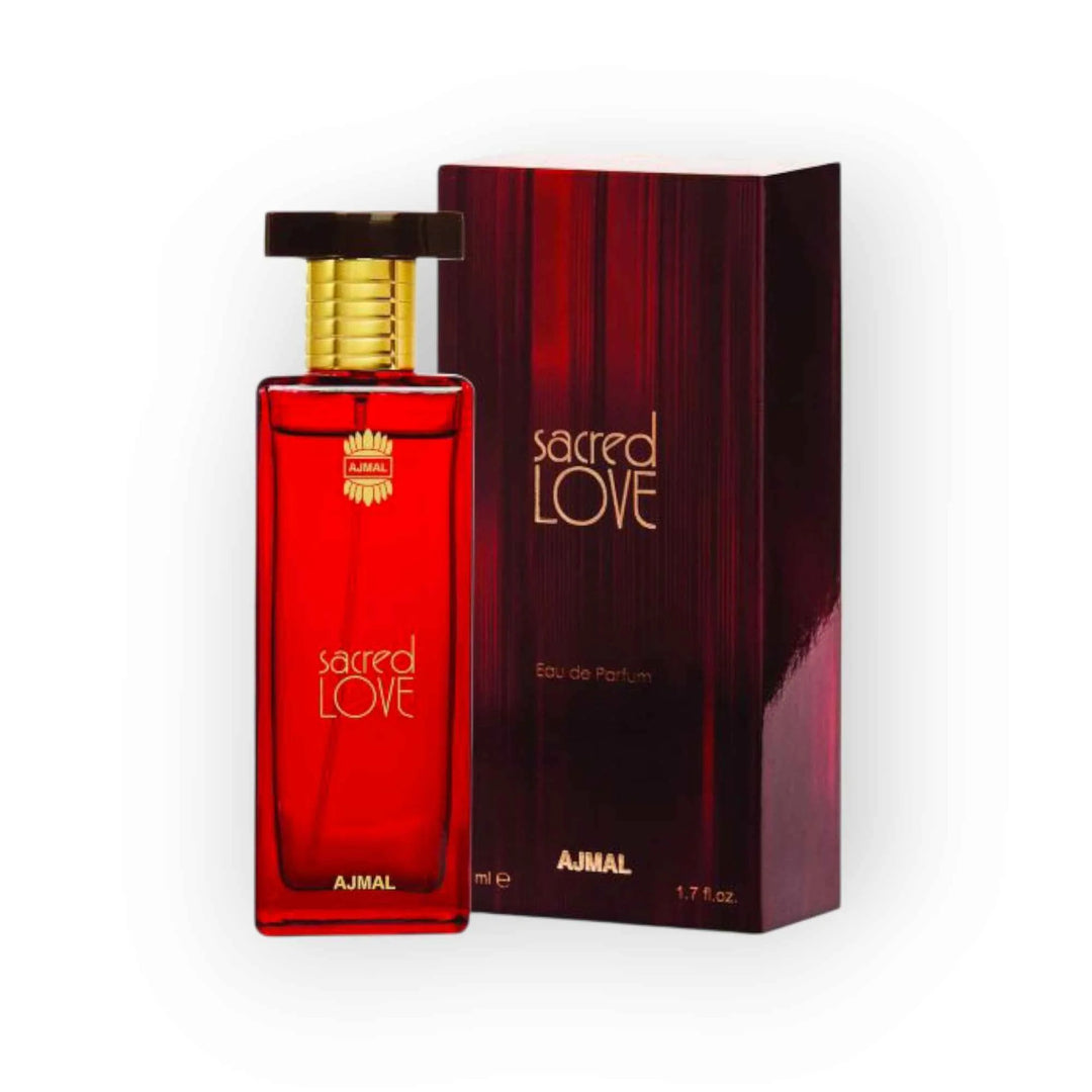💞 Ajmal Sacred Love Eau de Parfum for Women – Parfum Floral &amp; Oriental (50 ml)