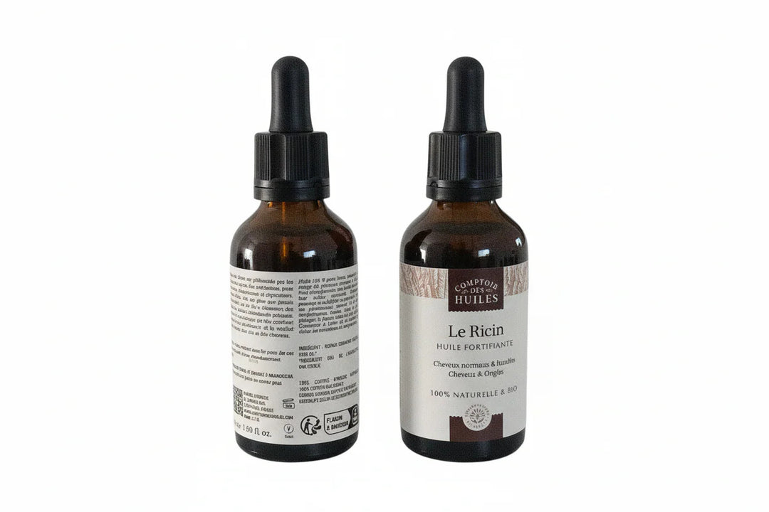 Huile de Ricin Bio – Fortifiante &amp; Réparatrice  Corps, Cheveux, Cils &amp; Ongles