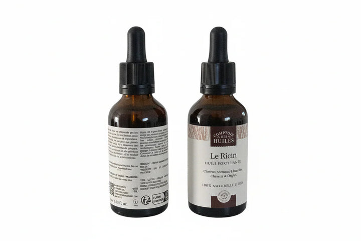Huile de Ricin Bio – Fortifiante &amp; Réparatrice  Corps, Cheveux, Cils &amp; Ongles