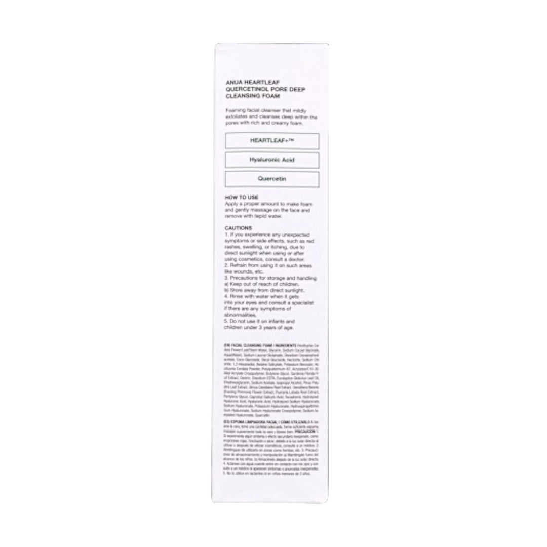 Anua Heartleaf BHA Cleansing Foam – Mousse Nettoyante Profonde Anti-Pores 150ml