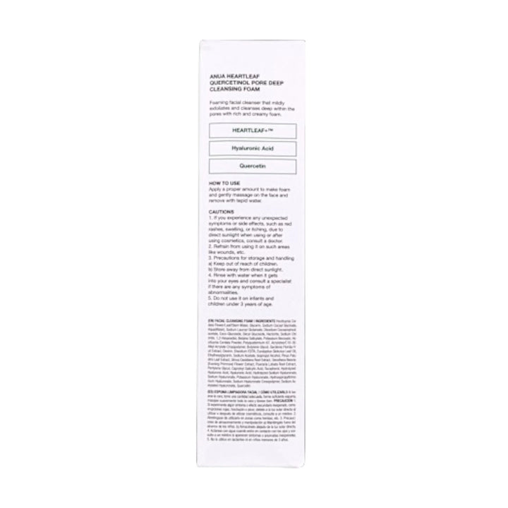 Anua Heartleaf BHA Cleansing Foam – Mousse Nettoyante Profonde Anti-Pores 150ml