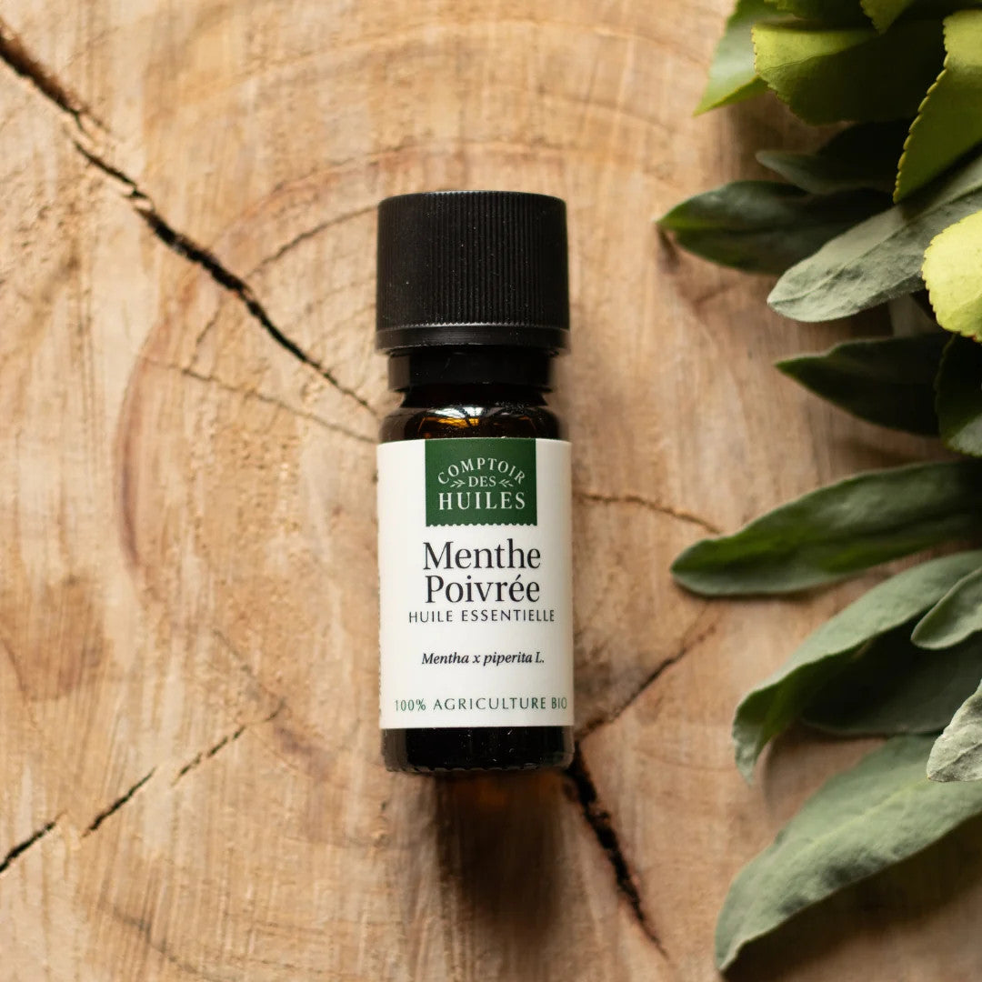 Huile Essentielle de Menthe Poivrée Bio – Pure, Rafraîchissante et Revitalisante