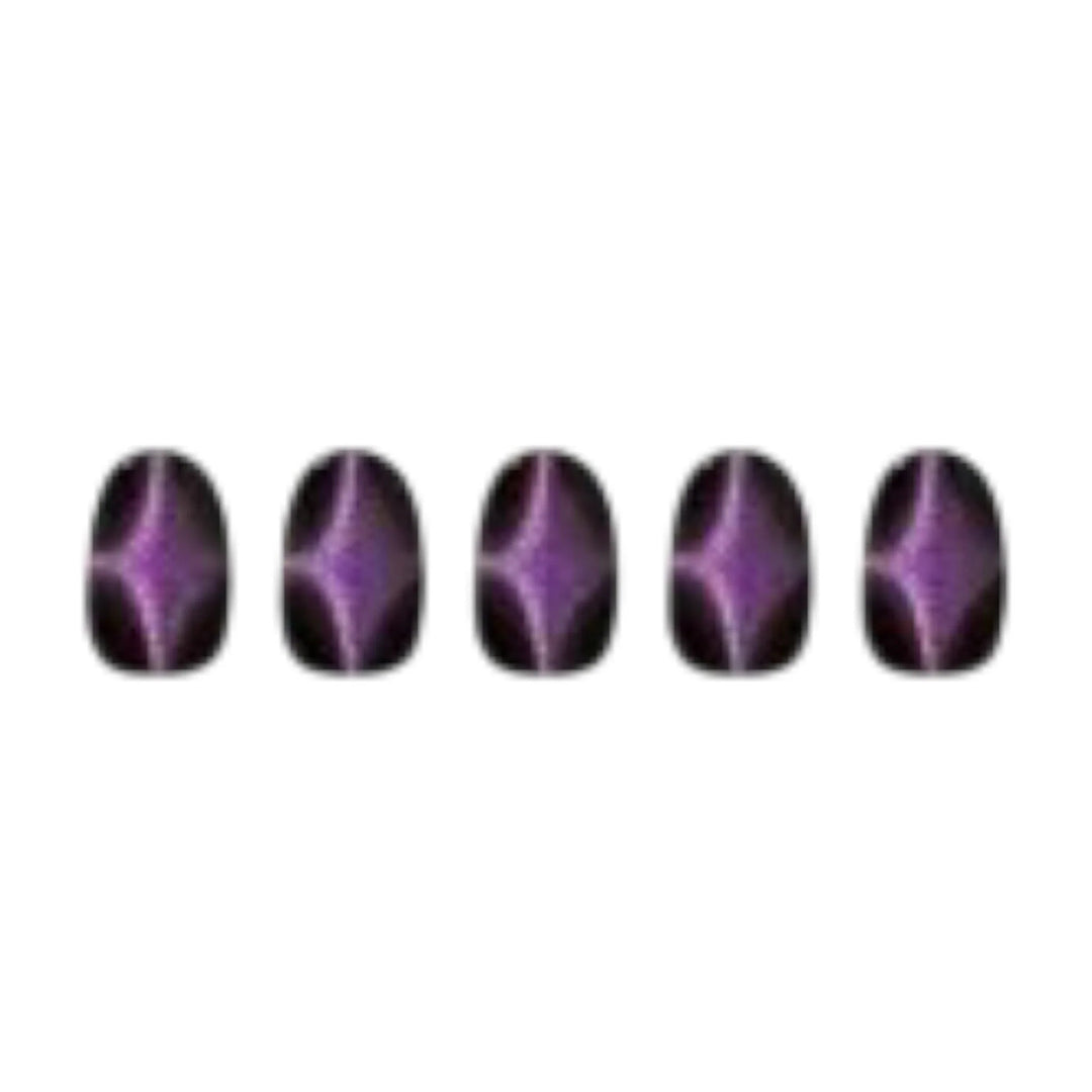 ÉDGEU - Perfect Gel Nail Wraps (ENA322 Purple Hole Magnet) - Effet Magnétique