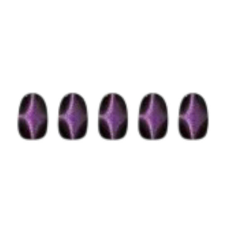 ÉDGEU - Perfect Gel Nail Wraps (ENA322 Purple Hole Magnet) - Effet Magnétique