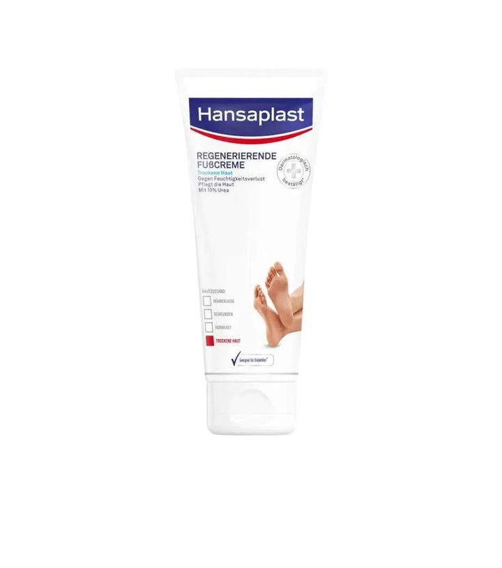 Hansaplast Crème Régénératrice pour les Pieds – 10% d’Urée – Pour Pieds Secs et
