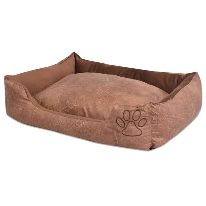 Vidax It Pour Chiens Avec Coussin Cuir Artificie Pu Taie