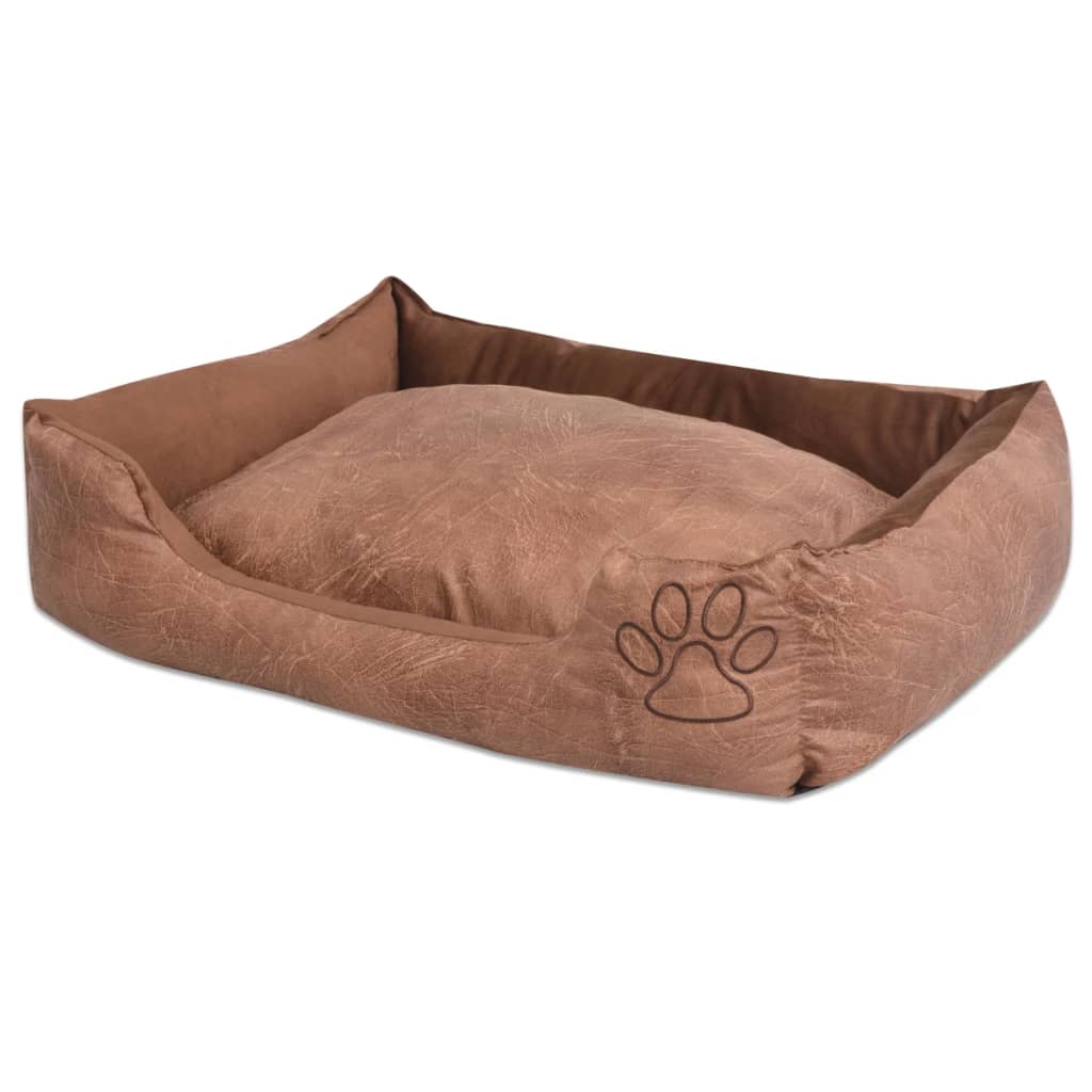 Vidax It Pour Chiens Avec Coussin Cuir Artificie Pu Taie