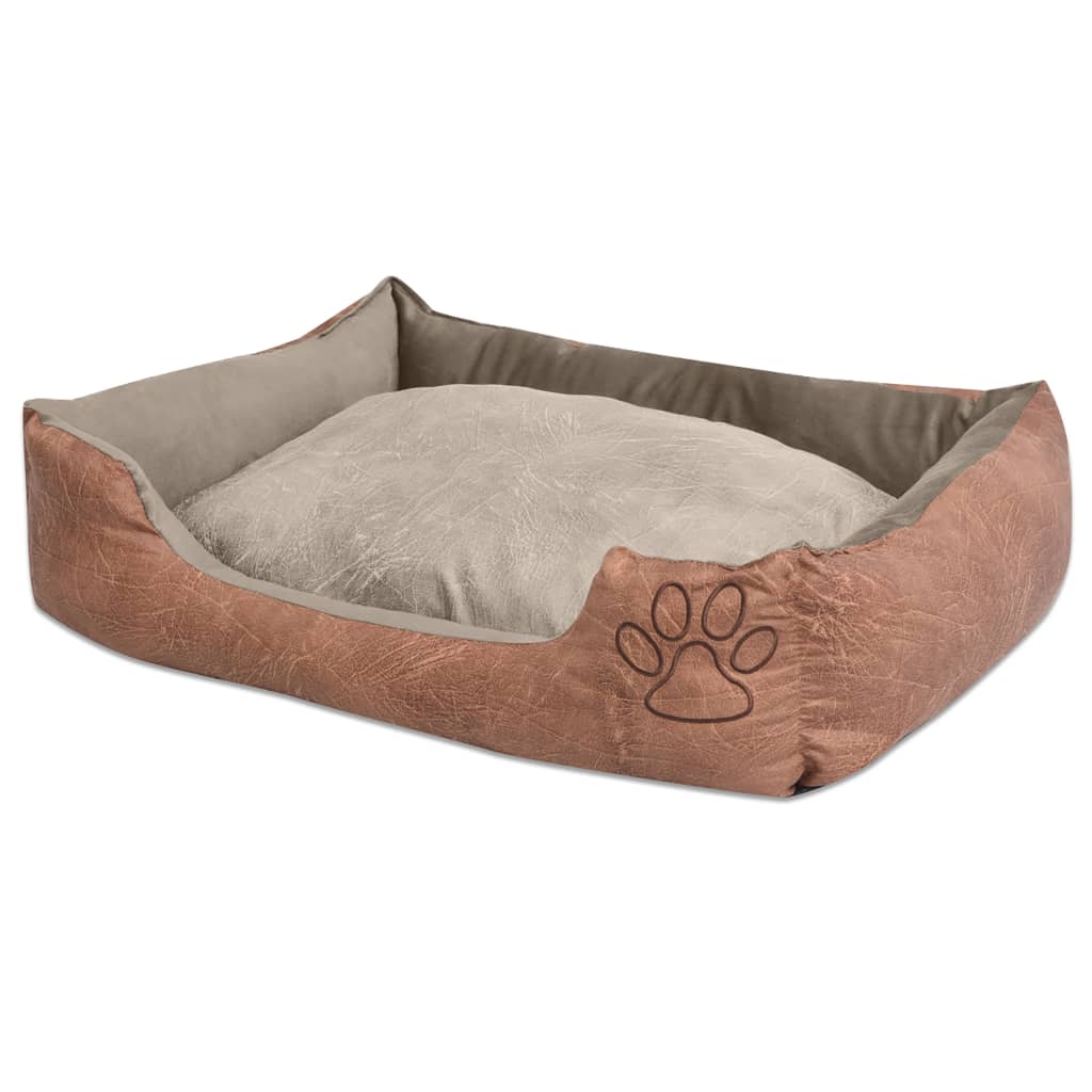 Vidax It Pour Chiens Avec Coussin Cuir Artificie Pu Taie