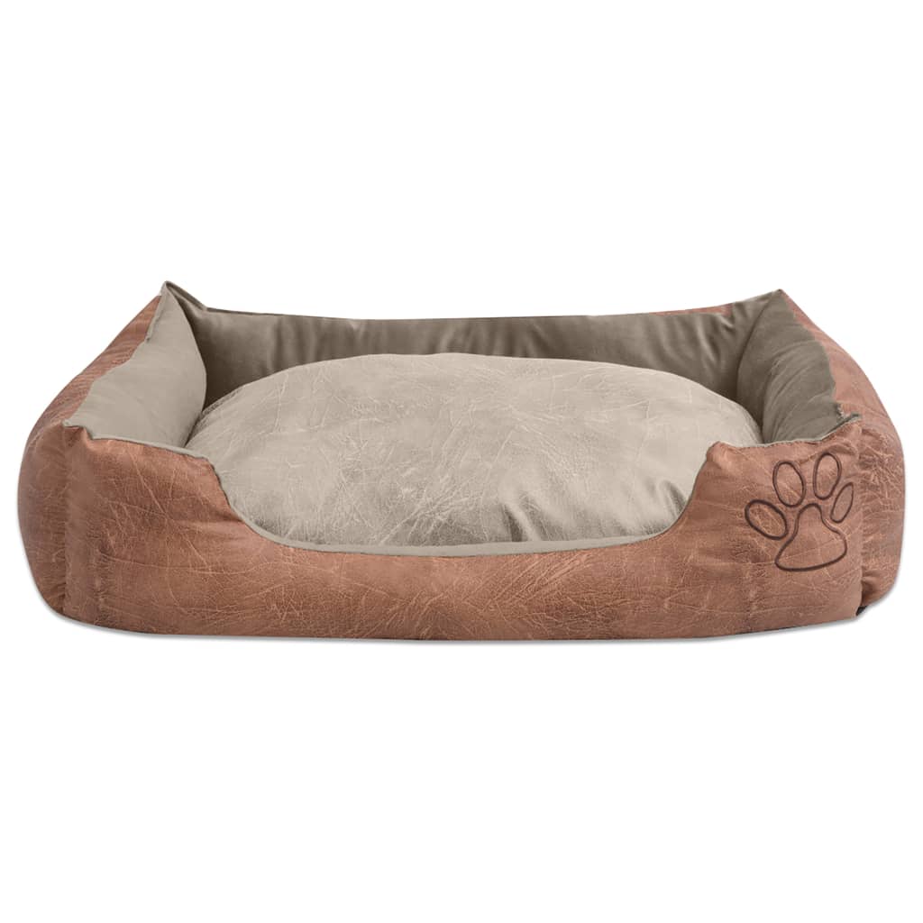 Vidax It Pour Chiens Avec Coussin Cuir Artificie Pu Taie
