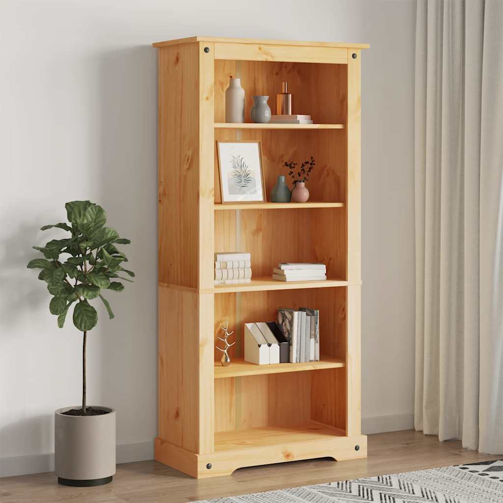 Bibliothèque 5 Niveaux Gamme Corona Pin Mexicain 80X40X