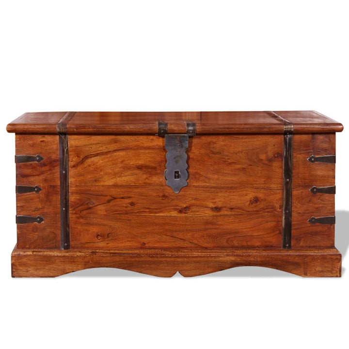Coffre De Rangement Bois Massif