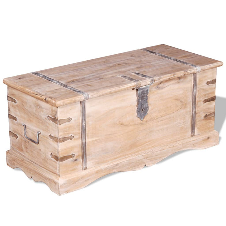 Coffre De Rangement Bois Massif