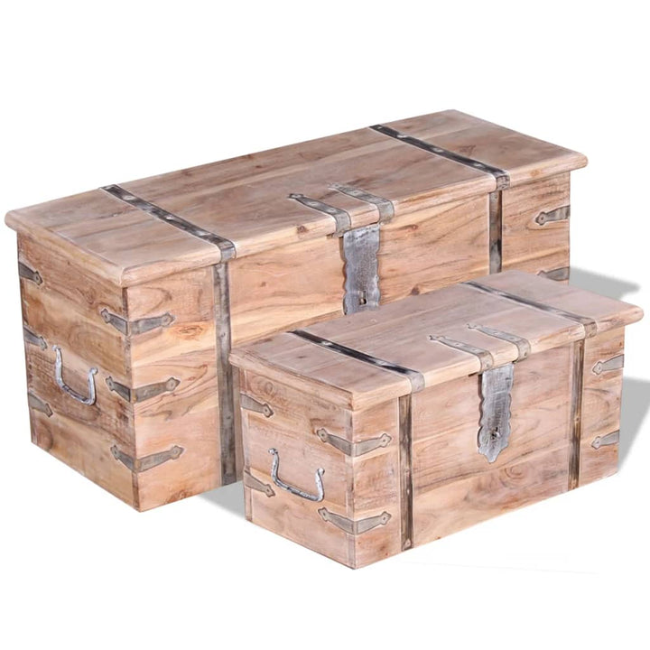 Coffre De Rangement Bois Massif
