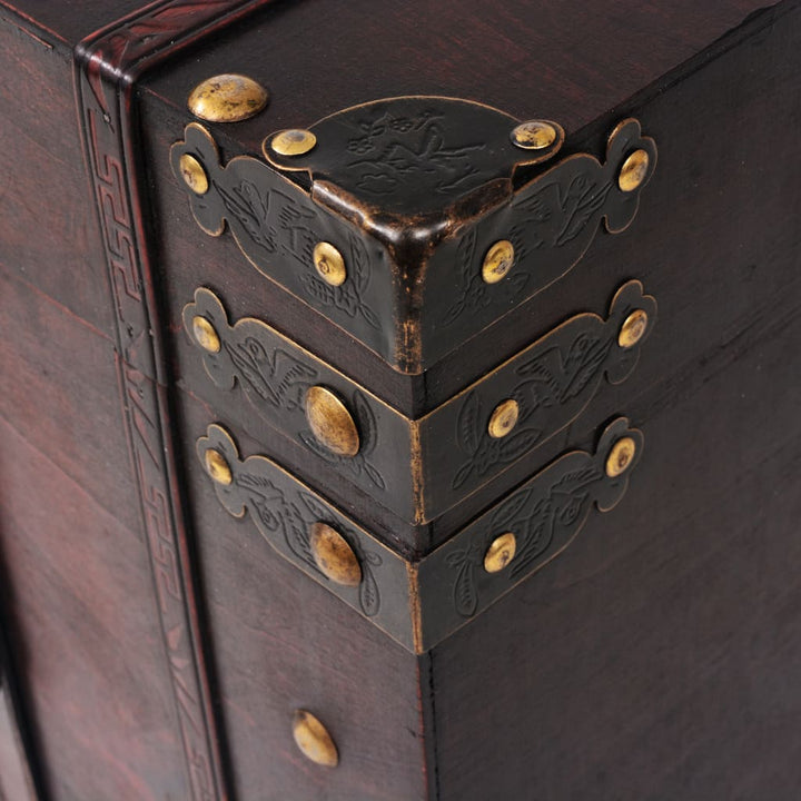 Coffre Vintage De Rangement Bois 66 X 38 X 40 Cm