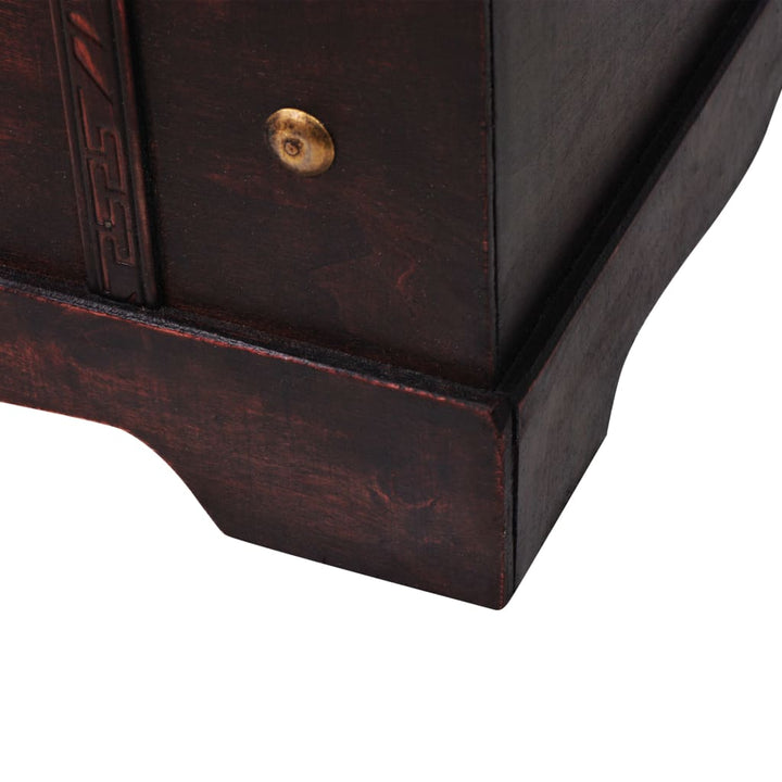 Coffre Vintage De Rangement Bois 66 X 38 X 40 Cm