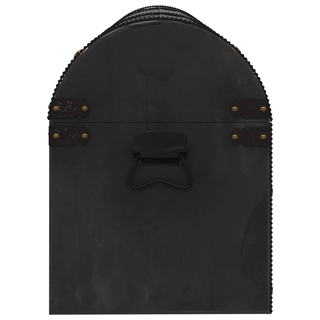 Coffre De Rangement Bois Massif Style Vintage 120X30X40 Cm Crème