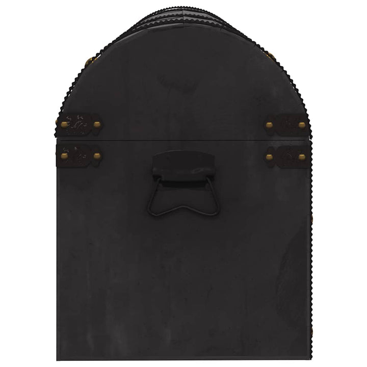 Coffre De Rangement Bois Massif Style Vintage 120X30X40 Cm Crème