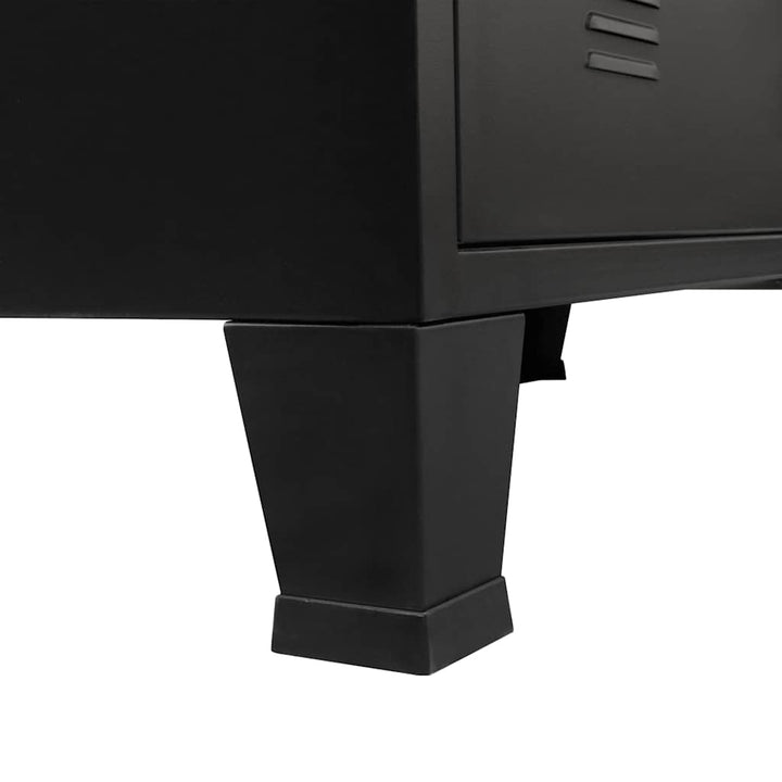 Commode À Tiroirs Métal Style Industriel 78X40X93 Cm