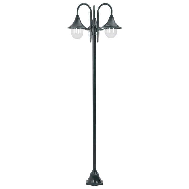 Lampadaire De Jardin E27 220Cm Aluminium 3 Lanternes
