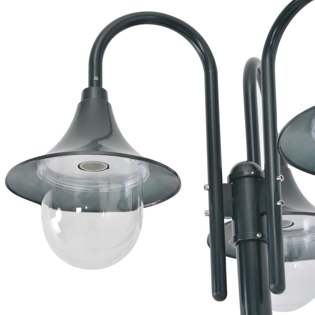Lampadaire De Jardin E27 220Cm Aluminium 3 Lanternes