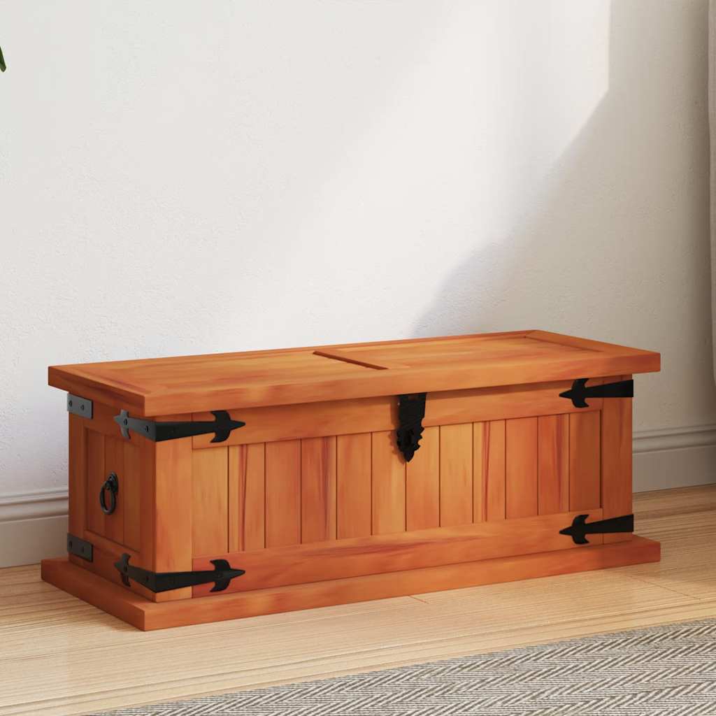 Coffre De Rangement Bois D'acacia Solide