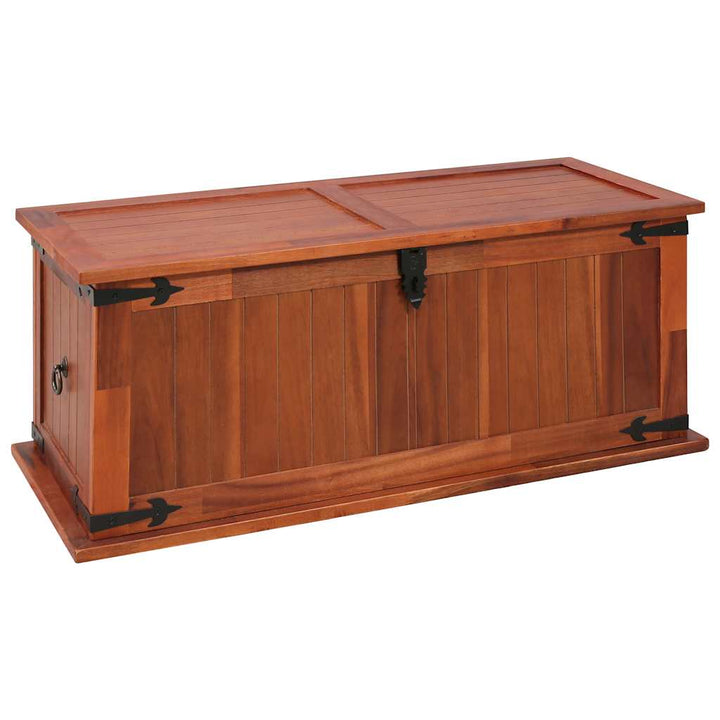 Coffre De Rangement Bois D'acacia Solide