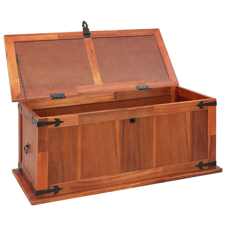 Coffre De Rangement Bois D'acacia Solide