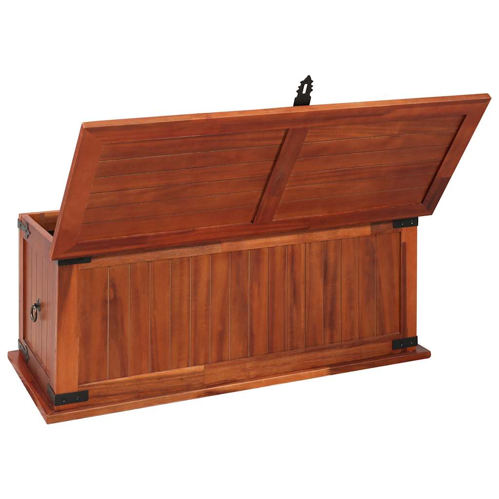 Coffre De Rangement Bois D'acacia Solide