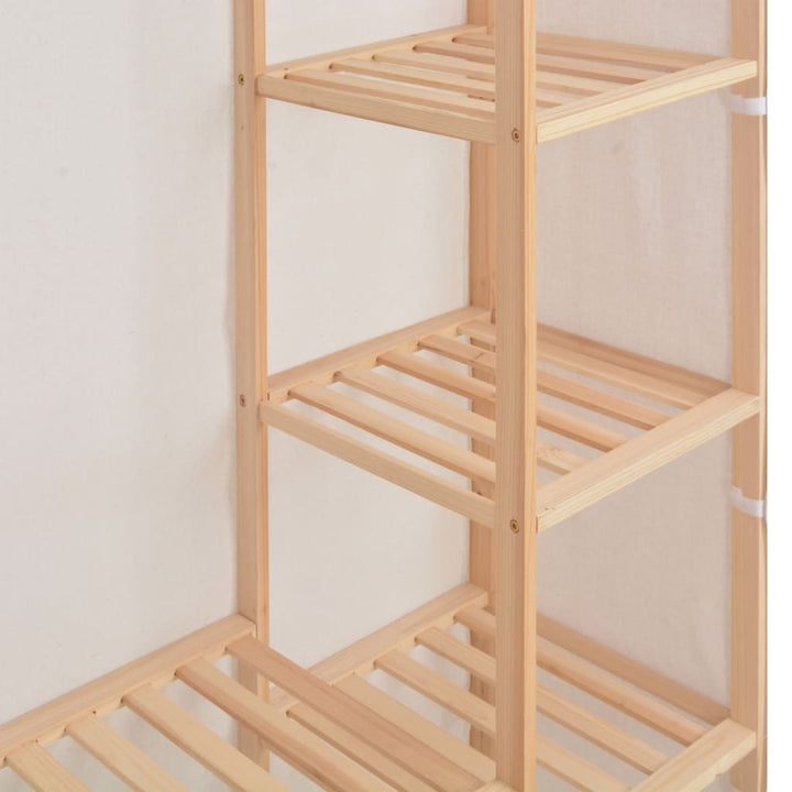 Garde-Robe 135 X 40 X 170 Cm Tissu