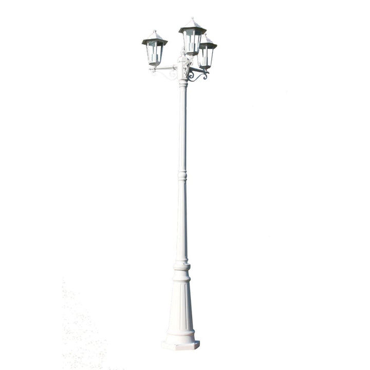 Lampadaire De Jardin 3 Bras 215 Cm Aluminium