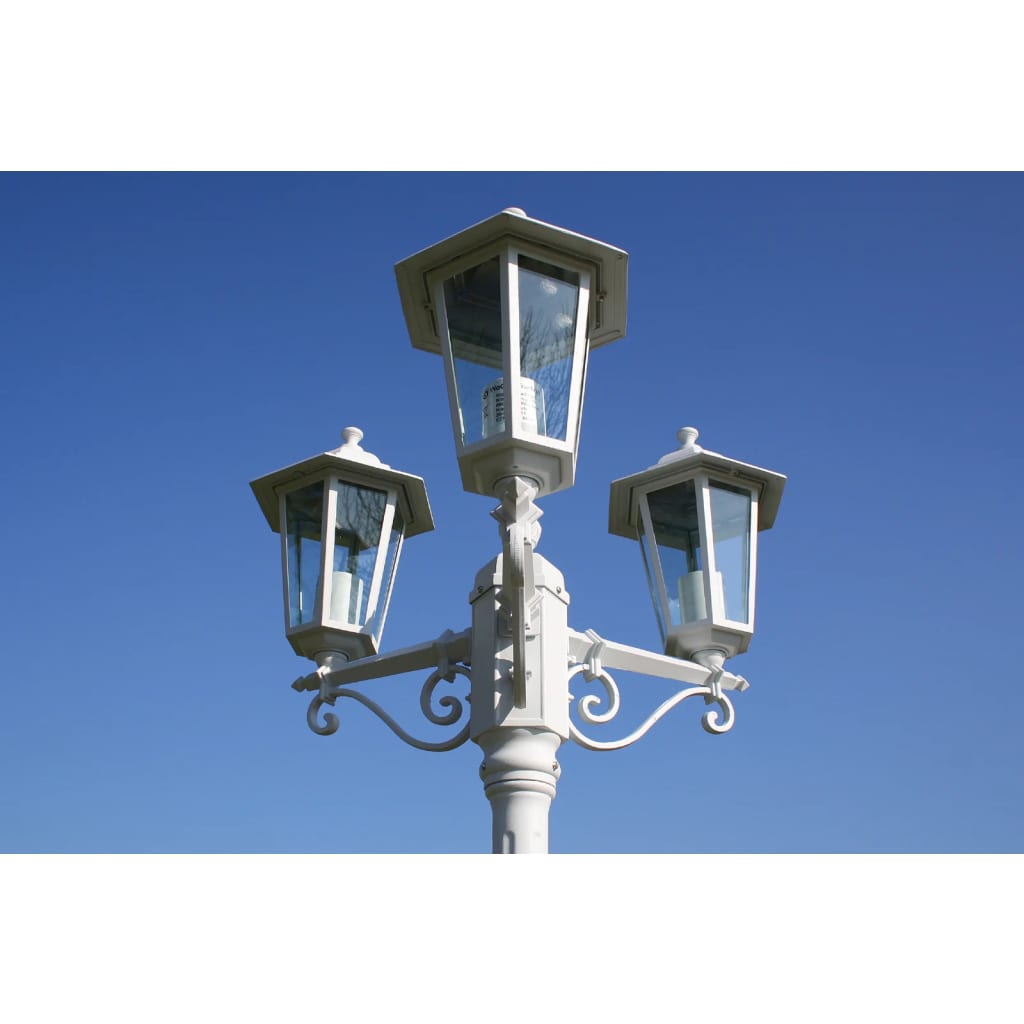 Lampadaire De Jardin 3 Bras 215 Cm Aluminium