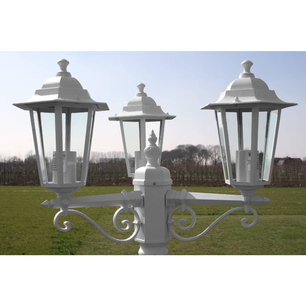 Lampadaire De Jardin 3 Bras 215 Cm Aluminium