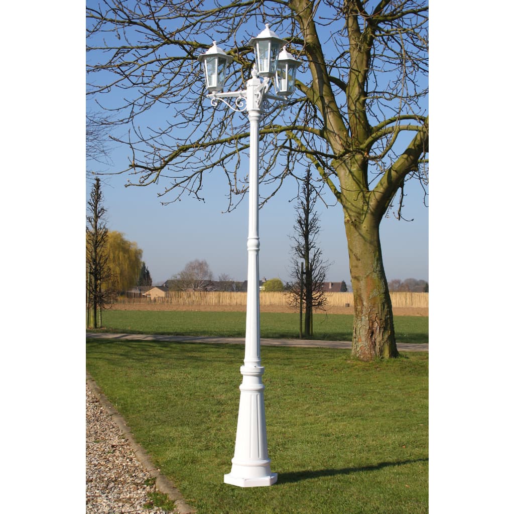 Lampadaire De Jardin 3 Bras 215 Cm Aluminium