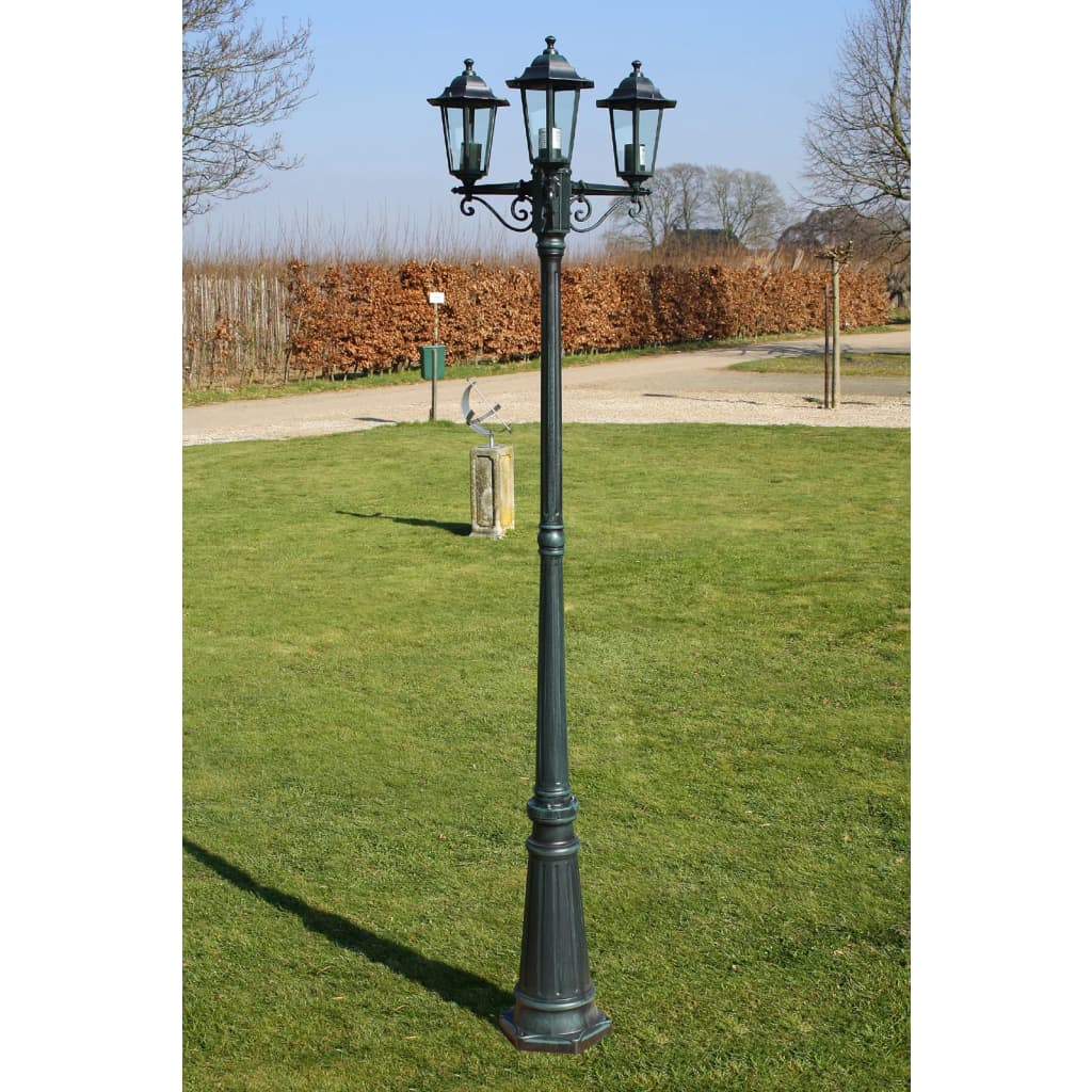 Lampadaire De Jardin 3 Bras 215 Cm Aluminium