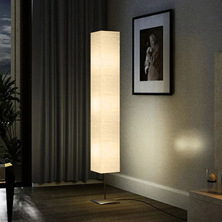 Lampadaire Avec Support En Acier Beige