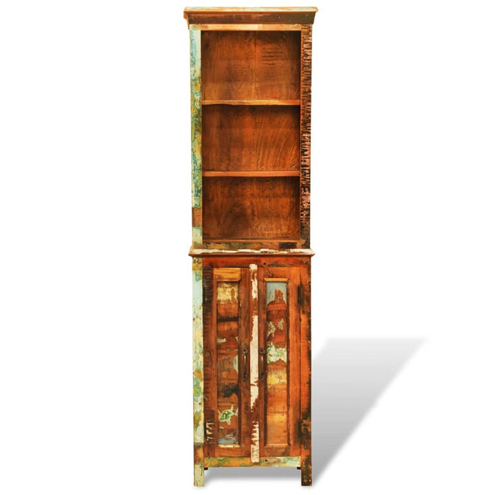 Bibliothèque Bois Massif De Récupération Vintage