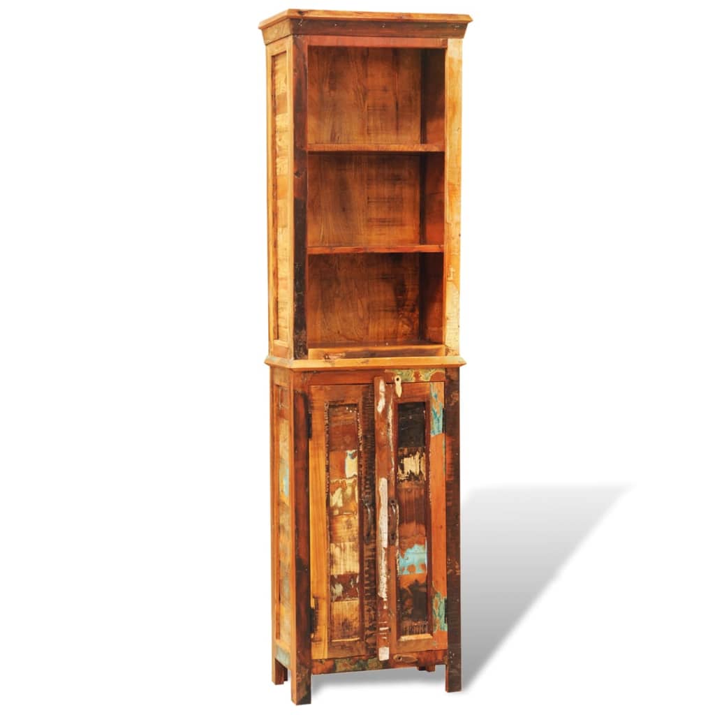 Bibliothèque Bois Massif De Récupération Vintage